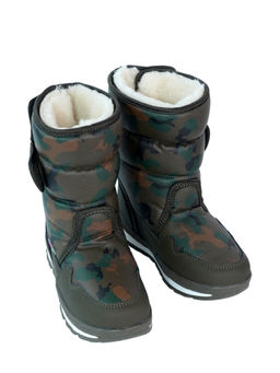 Little Surprise Box - Brown Camouflage Waterproof Winter Snow Boots