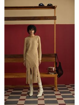 Muvazo - Brown Frosted Fringe Dress