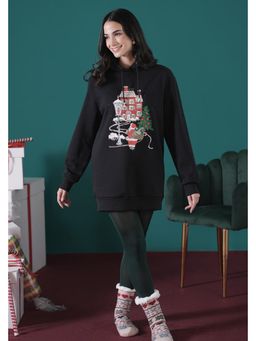 Muvazo - Black Magical Castle Warm Dress
