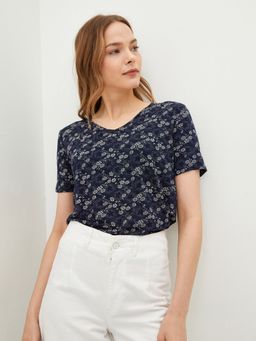 LC WAIKIKI - Casual Knit T-shirt Blue