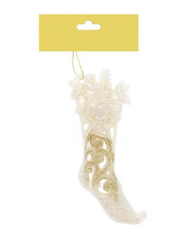 Itsy Bitsy - Christmas Decoration Hanging Ornate Shoe Gold