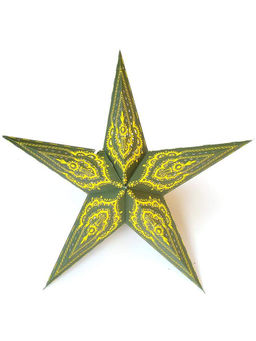 Itsy Bitsy - Decorative Paper Hanging Star Damask Yellow