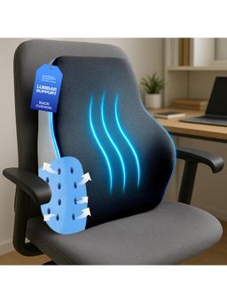 SLEEPSIA - Ventilated Lumbar Support Pillow - Memory Foam Back Cushion