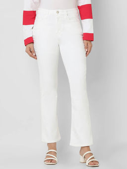 Spykar - White Boot-Leg High Rise Jeans for Women