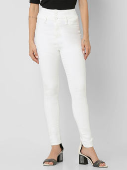 Spykar - White Super Slim Fit High Rise Jeans for Women