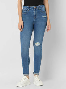 Spykar - Blue Super Slim Fit High Rise Jeans for Women