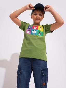 Jack & Jones Junior - Boys Graphic Print Regular Fit T-Shirt