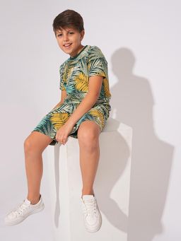 Jack & Jones Junior - Boys Printed Regular Fit Shorts