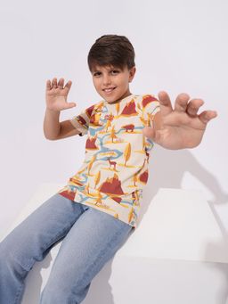 Jack & Jones Junior - Boys Printed Print Regular Fit T-Shirt