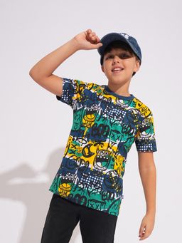 Jack & Jones Junior - Boys Printed Print Regular Fit T-Shirt