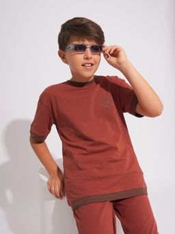 Jack & Jones Junior - Boys Solid Print Regular Fit T-Shirt