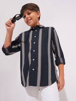 Jack & Jones Junior - Boys Striped Regular Fit Shirt