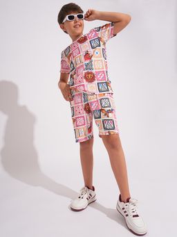 Jack & Jones Junior - Boys Graphic Print Regular Fit Shorts