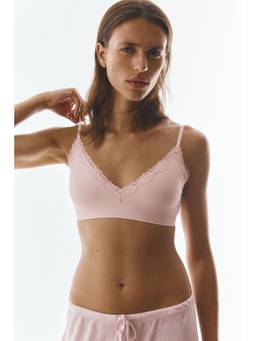 H&M - Women Pink Seamless Padded soft bra