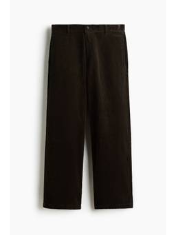 H&M - Men Green Relaxed Fit Corduroy Trousers