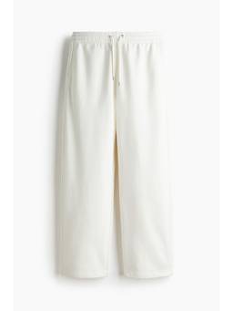 H&M - Men White Loose Fit Sweatpants