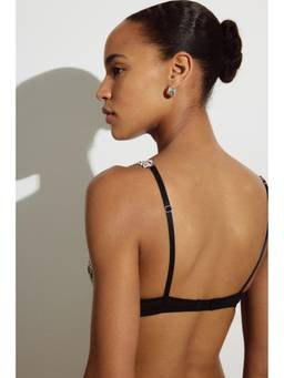 H&M - Women Black Padded Soft Lace Bra
