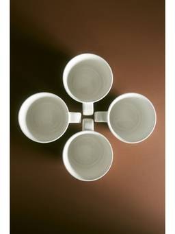 H&M - White 2-pack porcelain tea mugs