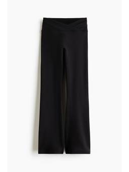 H&M - Girls Black Flared Sports Leggings With Soft move