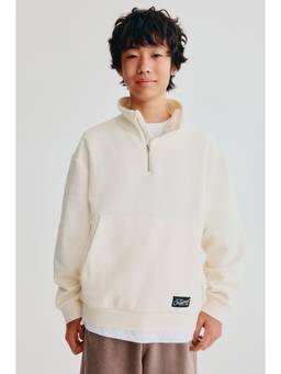 H&M - Boys White Zip-Top Sweatshirt