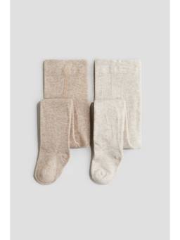 H&M - Kids Beige 2-Pack Tights