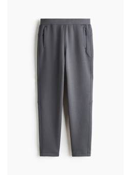 H&M - Men Grey Regular Fit Tapered Sports Trackpant With Drymove