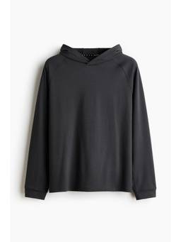 H&M - Men Grey Regular Fit Sports Recovery Hoodie With Drymove