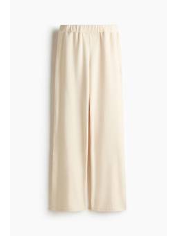 H&M - Women White Sports Fleece Trackpant