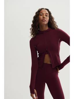 H&M MOVE - Women Red Hooded Sports Jacket With Coolmove