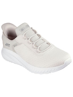 SKECHERS - Women BOBS SQUAD CHAOS - IN COLOR Off White Casual Slip On Sneakers