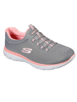 SKECHERS - Women SUMMITS Grey Casual Slip On Sneakers