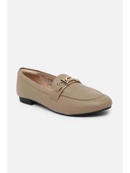 Van Heusen - Women Beige Slip-On Loafers