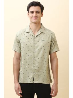 Allen Solly - Men Beige Printed Casual Shirt