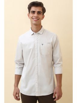 Allen Solly - Men Grey Solid Casual Shirt