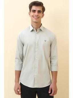 Allen Solly - Men Green Solid Casual Shirt