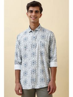Allen Solly - Men White Printed Casual Shirt
