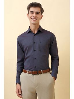 Allen Solly - Men Purple Textured Formal Shirt