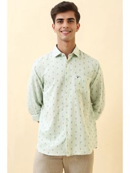Allen Solly - Men Green Printed Casual Shirt