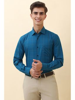 Allen Solly - Men Blue Checks Formal Shirt