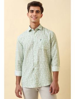 Allen Solly - Men Green Printed Casual Shirt