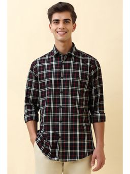Allen Solly - Men Black Checks Casual Shirt