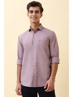 Allen Solly - Men Purple Solid Casual Shirt