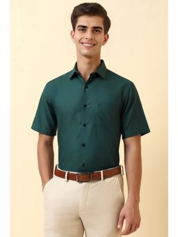 Allen Solly - Men Green Solid Formal Shirt
