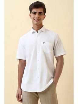 Allen Solly - Men White Solid Casual Shirt