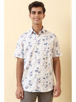 Allen Solly - Men White Printed Casual Shirt