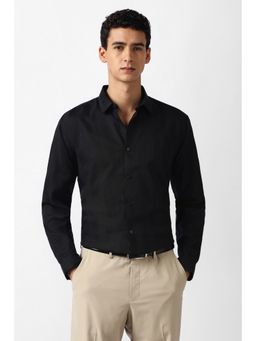 Van Heusen - Men Black Stripes Party Shirt