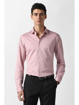 Van Heusen - Men Pink Solid Formal Shirt