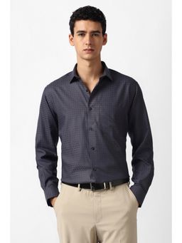 Van Heusen - Men Grey Textured Formal Shirt