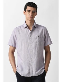 Van Heusen - Men Grey Checks Casual Shirt