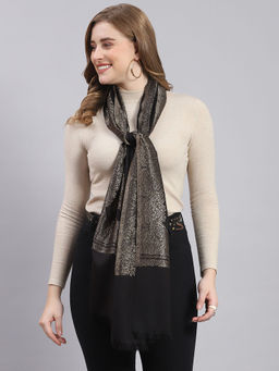 Monte Carlo - Black Printed Stoles